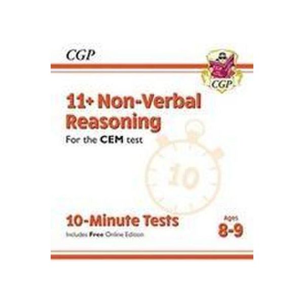 11+ Cem 10-Minute Tests: Ragionamento Non Verbale - Età 8-9 Anni (Con Edizione Online)-image