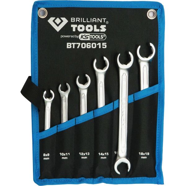 Brilliant Tools Set Di Chiavi Per Cavi 6 Pezzi 8 - 19 Mm - BT706015-image