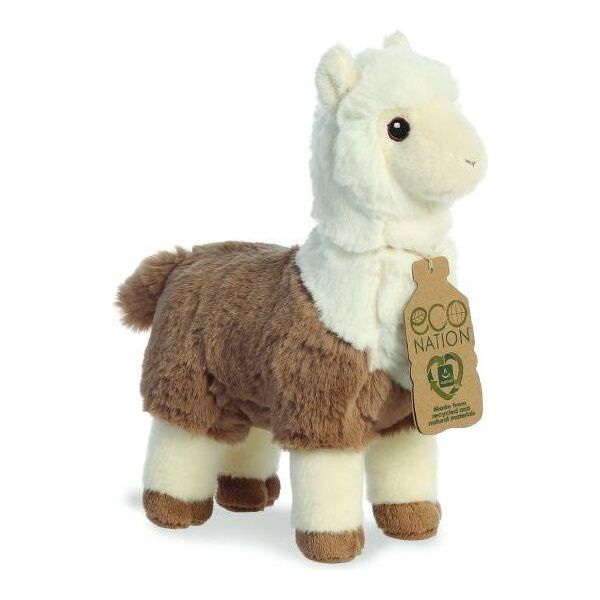 Aurora, 35039, Alpaca Eco Nation, Bicolore, 28 Cm, Peluche, Marrone E Bianco-image