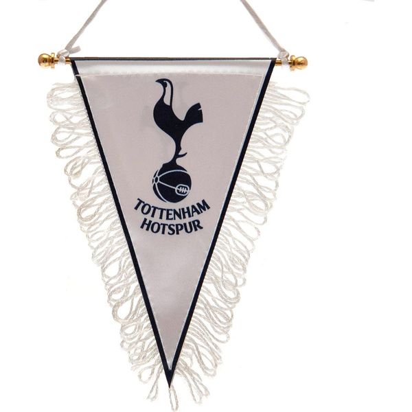 Tottenham Hotspur Fc - Striscione Triangolare TA10450 (Taglia Unica) (Bianco/Blu Navy)-image