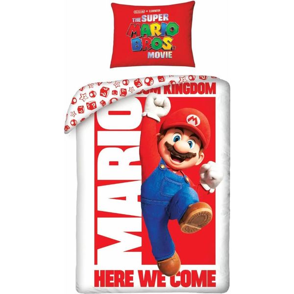 Halantex Biancheria Da Letto In Cotone 140X200 Super Mario Per Bambini Con Federa 70X90 Bambini 09-image