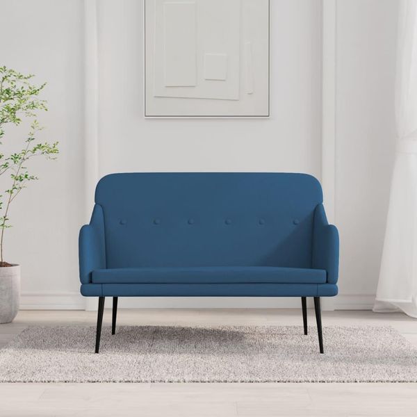 Panca The Living Store In Tessuto Blu 110X76X80 Cm-image