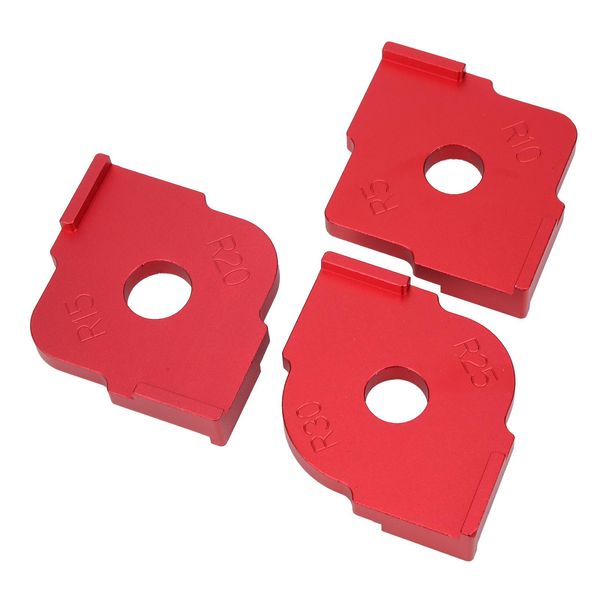 3 Pezzi Di Raggio D'angolo Quickjig Per La Lavorazione Del Legno Strumento Per La Rifilatura Di Sagome Di Posizionamento A Semicerchio-image