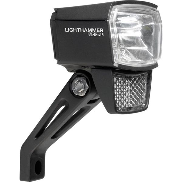 Trelock Faro Led Lighthammer 80 Ls 830-T E-Bike 6-12V Con Staffa ZL410 Staffa ZL410-image