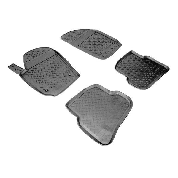 Tappetini In Gomma 3D Per Vw Polo 6R / 6C | Bj 2009-2017 | Perfetta Vestibilità Con Bordo-image