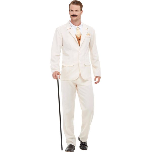 Smiffys - Costume "Anni 20"" Per Uomo SM2649 (Xl Regular) (Bianco)"-image