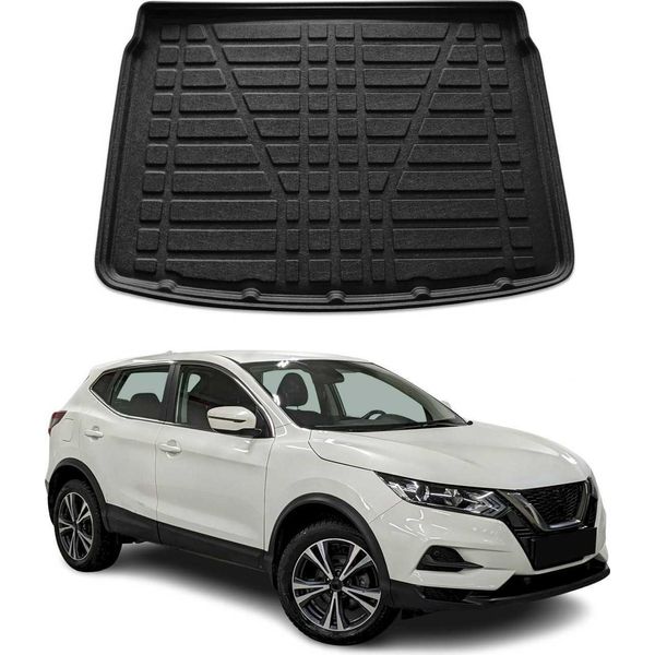 Rivestimento Del Bagagliaio Per Nissan Qashqai 2020-2021 Gomma Tpe Nero-image