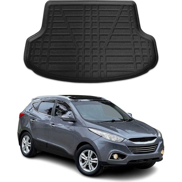 Rivestimento Del Bagagliaio Per Hyundai Ix35 2010-2015 Gomma Tpe Nero-image