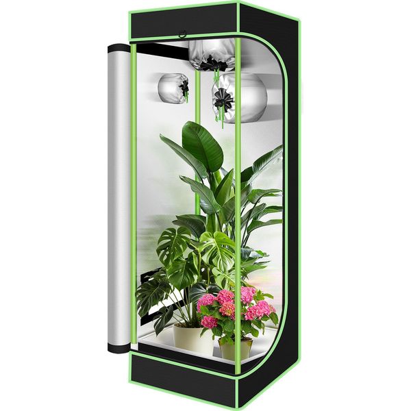 Hengda Tenda Per Piante Tenda Per Serra Box Da Giardino Per La Coltivazione Di Ortaggi E Piante Aromatiche Armadio Per La Coltivazione Indoor 40X40X120 Cm-image
