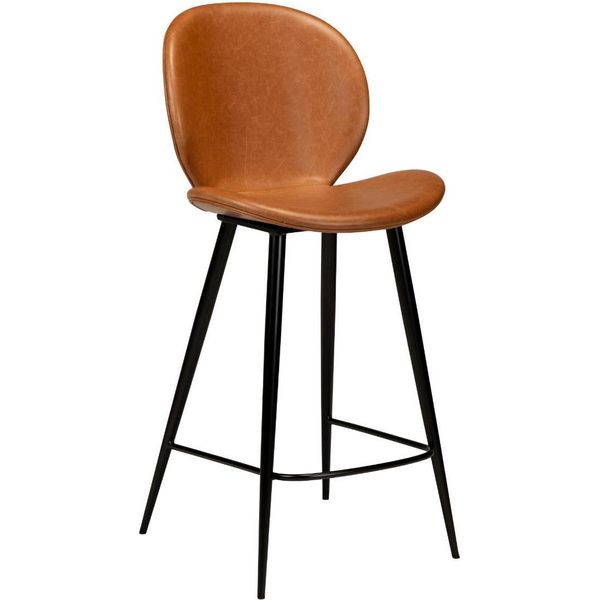 (Set Di 2) Sedia Da Banco Cloud Dan-Form In Similcuoio Marrone Chiaro.-image