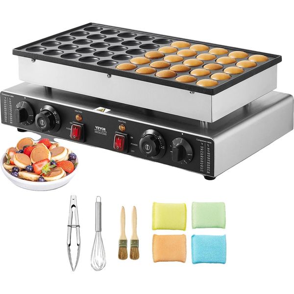 Ferro Per Waffle, Capacità 50 Pezzi, Potenza 1700W, Doppio Controllo Della Temperatura, Rivestimento Antiaderente,-image