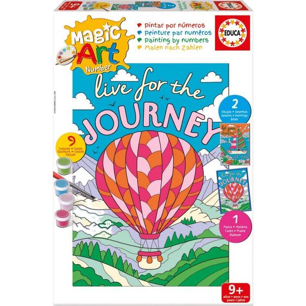 Educa Magic Art Number Vehicles Multicolore Multicolore Taglia Unica-image