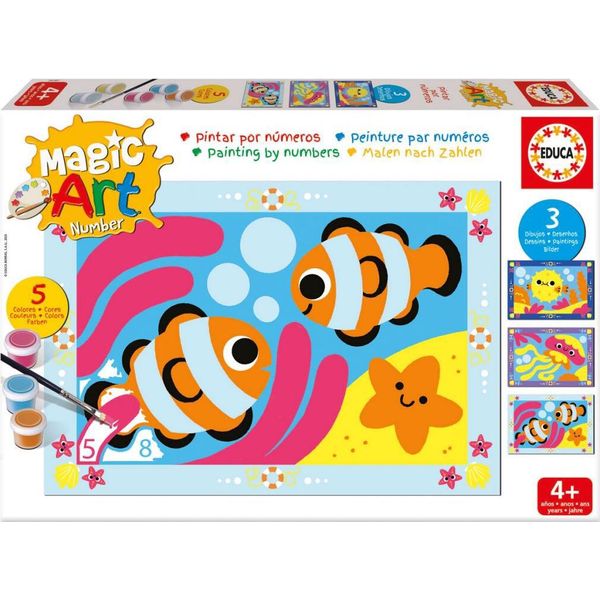 Educa Magic Art Number Under The Sea Multicolore Multicolore Taglia Unica-image