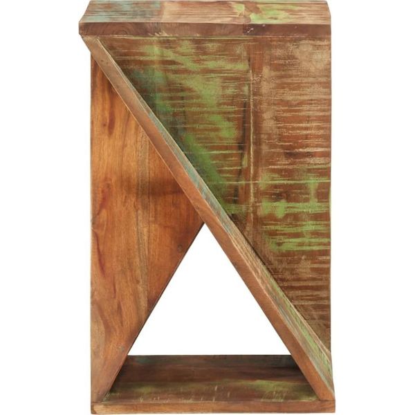Syfax™ Tavolino 35X35X55 Cm In Legno Massello Di Recupero-image