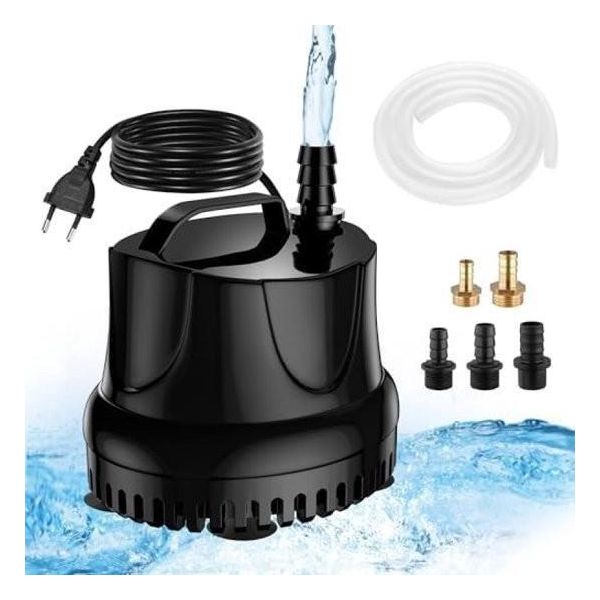Mini Pompa Sommersa Da 25 W, 1500 L/H, Adatta Per Fontane, Piscine, Irrigazione Di Giardini, Acquari E Vasche Per Pesci.-image