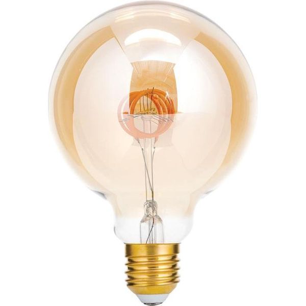 Lampadina Led Globe E27 Lampada A Globo 4W 2200K 300 Lumen, Antica, Bianco Caldo, Dimmerabile-image