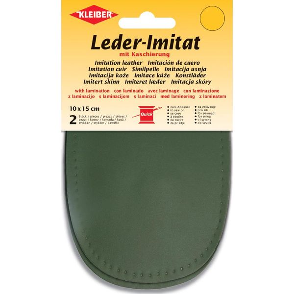 Kleiber 89414 Kleiber Similcuoio Con Laminazione, 100 X 150 Mm, Oliva-image