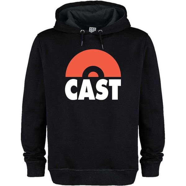Amplified - Felpa Con Cappuccio Per Uomo/Donna Unisex, Logo GD4182 (Xs) (Nero/Rosso)-image