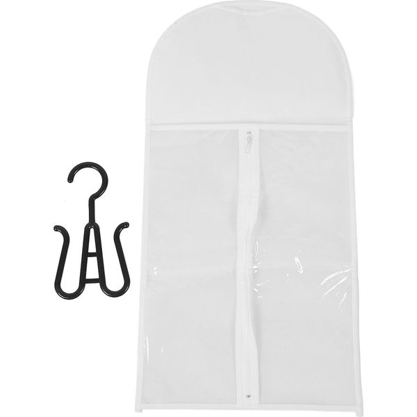 5 Set Di Sacchetti Porta-Estensioni Per Capelli, Antipolvere, Impermeabili, In Pvc Trasparente, Morbidi, In Tessuto Non Tessuto, Per Parrucche Multiple, Articoli Per Capelli, Bianchi-image
