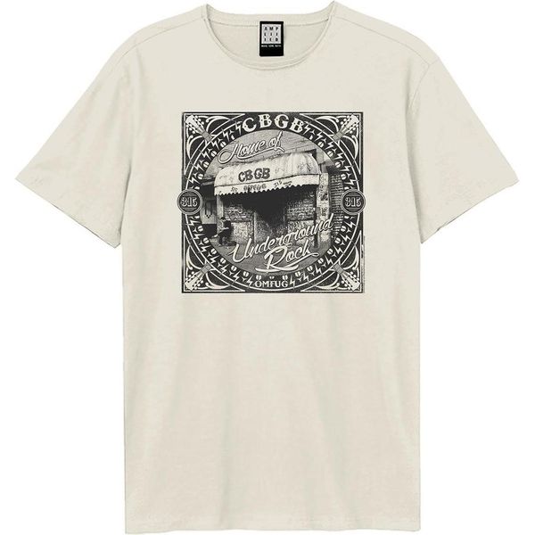 Amplified - Maglietta "Cbgb Underground Rock"" Per Uomo/Donna Unisex GD4192 (3XL) (Bianco Antico)"-image