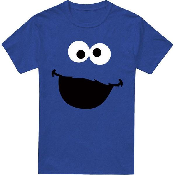 Sesame Street - Maglietta Da Uomo/Donna Unisex, Screziata TV27319 (Xxl) (Blu Reale)-image