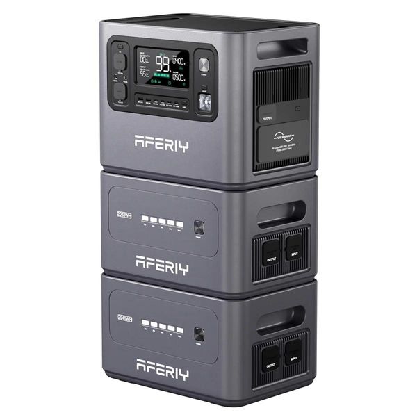 Gruppo Elettrogeno Solare Aferiy 6144Wh/2800W, Lifepo4, Carica Rapida 1,5H, Ups-image