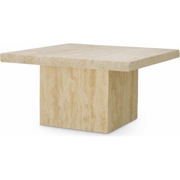 Casa Padrino Tavolino In Travertino Beige 65,5 Cm - Mobili Soggiorno Travertino-image