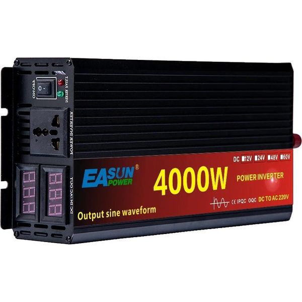 Inverter A Onda Sinusoidale Pura, Uso Multifunzionale, Alta Efficienza, 4000W, Universale-B, 12V-A, 220V-B-image