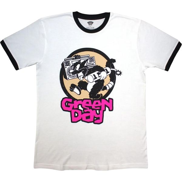 Green Day - Maglietta "Revolution Tnt"" Per Uomo/Donna Unisex RO15211 (L) (Bianco)"-image