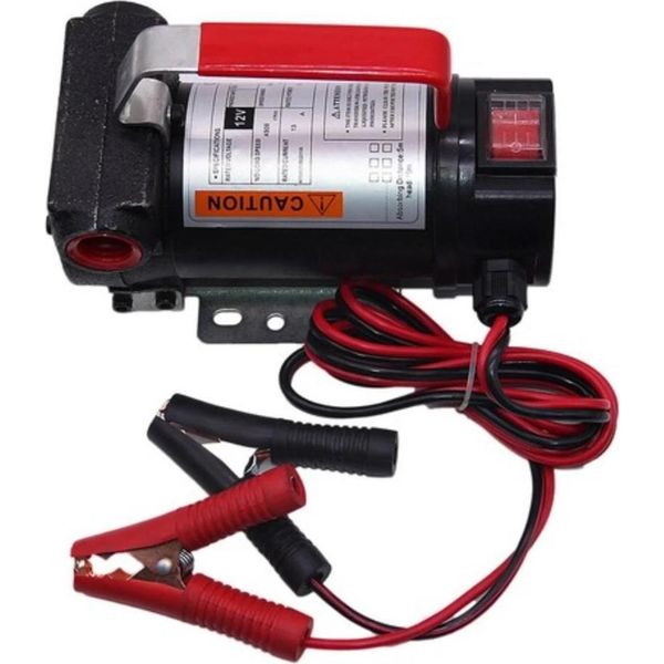 Pompa Di Trasferimento Carburante - Pompa Diesel/Olio Autoadescante Da 12 V - Portata 40 L/Min - Per Diesel E Gasolio - Auto/Camion - Nero-image
