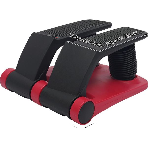Twist Stepper, Resistenza Regolabile, Design Compatto, Rosso-image