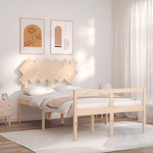 The Living Store Letto Senior Con Testiera In Legno Massiccio-image