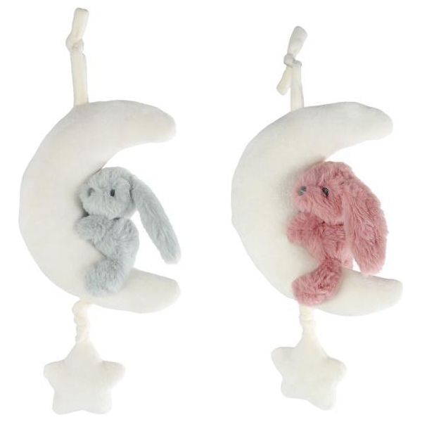 Peluche Carillon Coniglio Coccolone 35 Cm Musica Bambino Giocattolo-image
