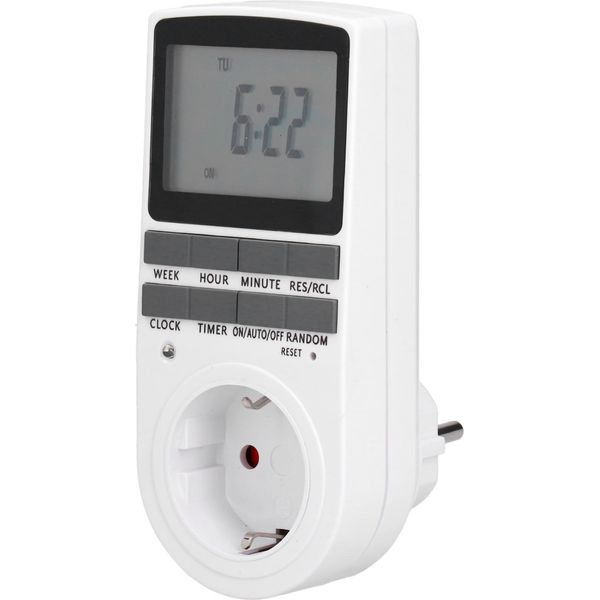 Timer Di Uscita Digitale Programmabile Interruttore Temporizzatore Intelligente Accessorio Di Presa Per Ventilatore Lampada-image