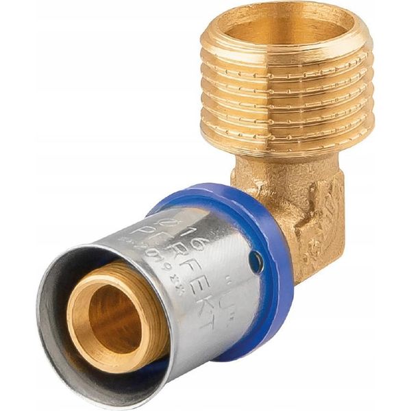 Perfexim | Pressfitting Dritto 16×1/2" - Ottone - Durevole - Facile Da Installare - Sicuro E Saldo"-image