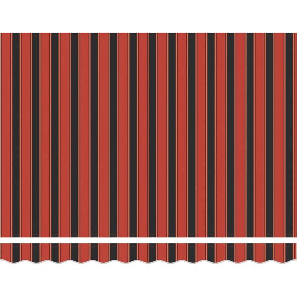 Vidaxl Tenda Da Sole Retrattile In Tessuto Arancione E Marrone 350X250 Cm-image