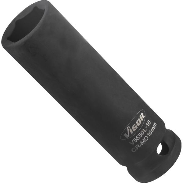 Chiave A Impulsi ∙ Lunga ∙ V5550L-16 ∙ Cava Quadrata Da 1/2 Pollice (12,5 Mm) ∙ Profilo Esagonale Esterno ∙ Sw 16 Mm-image