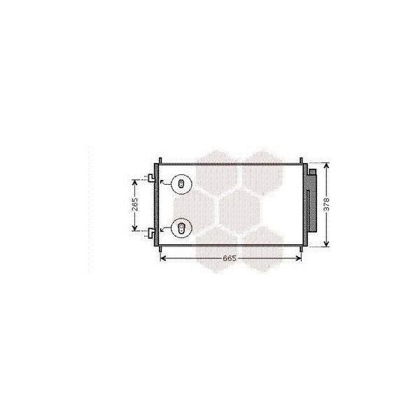 Van Wezel 25005214 Condensatore Climatizzatore Condensatore Climatizzatore Per Honda CR-V Iii (Re) +Essiccatore-image