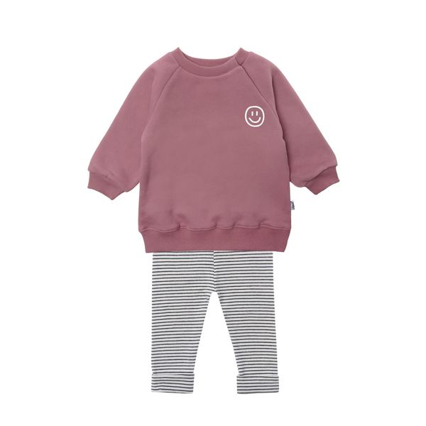 Sweatanzug Liliput "Smiley", MäDchen, Gr. 98/104, Bunt (Mehrfarbig), 80% Baumwolle, 20% Polyester, Bedruckt, SportanzüGe, Bestehend Aus Leggings Und Sweatshirt-image