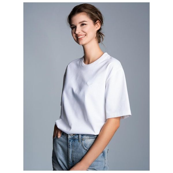 T-Shirt Trigema "Trigema Heavy Oversized T-Shirt", Damen, Gr. S, Weiß, Single Jersey, 100% Baumwolle, Rundhals, Shirts T-Shirt-image