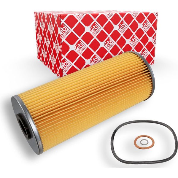 Filtro Olio Febi Bilstein 108142 Cartuccia Filtrante Adatta Per MERCEDES-BENZ LK/LN2 Lp Mk Ng O 302 T2/L-image