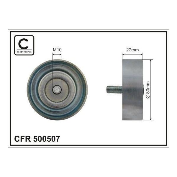 Caffaro 500507 Puleggia Folle Cinghia A V 80Mm Per Hyundai Tucson (Tl, Tle) Per Kia Sportage (Sl)-image
