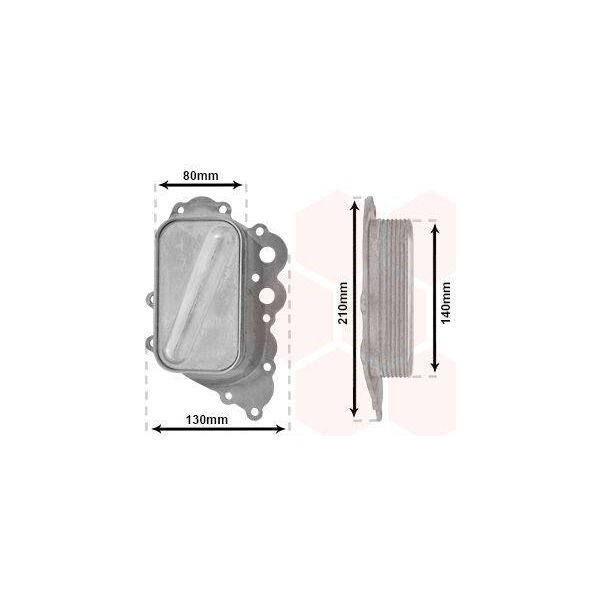 Van Wezel 30003713 Radiatore Olio Motore Adatto Per MERCEDES-BENZ Classe A (W169) Classe B (W245)-image