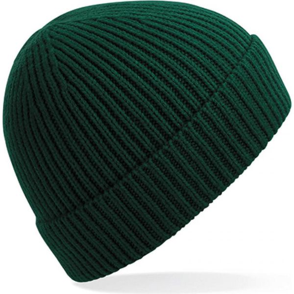 Beechfield B380 | Engineered Knit Ribbed Beanie - Farbe: Bottle Green - GrößE: Taglia Unica-image