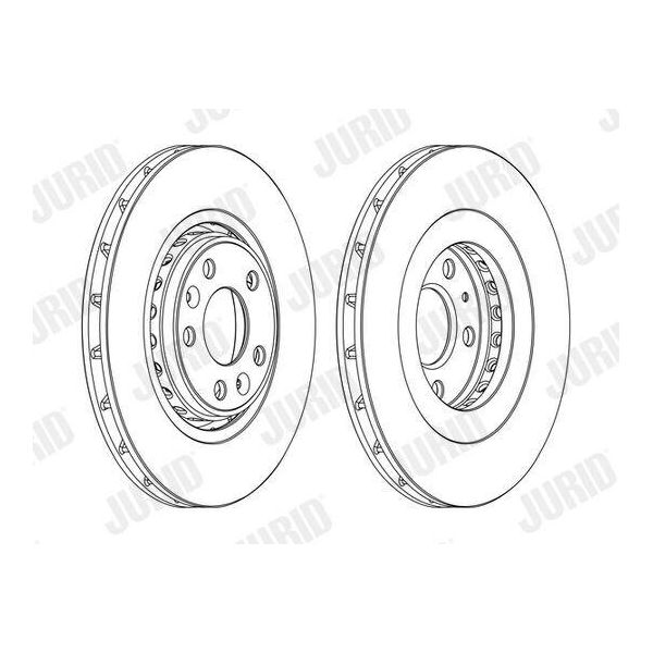 2X Disco Freno Jurid 562596JC-1 Per Renault Megane Iii Grandtour (KZ0/1) 44 2Mm-image