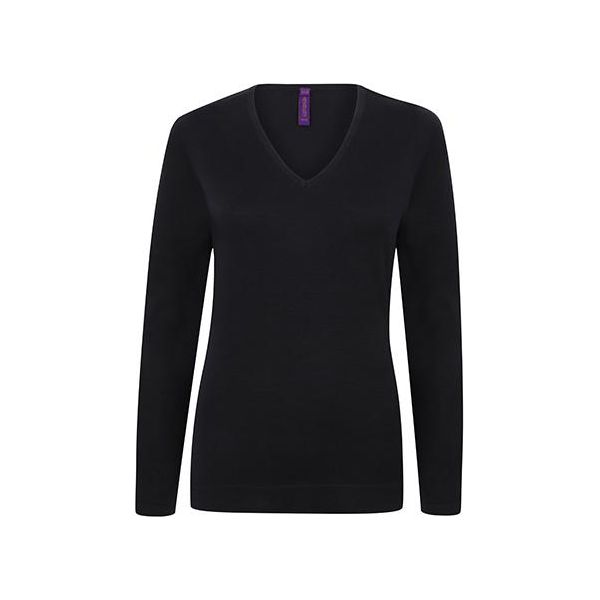 Henbury H721 | Maglia Leggera Con Collo A V Da Donna - Colore: Navy - Taglia: 4XL-image