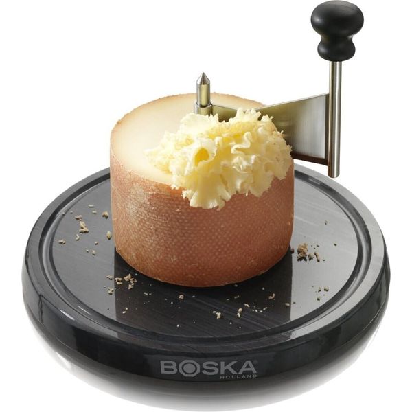 Boska Raschietto Per Formaggio Marmo Acciaio Inox/Marmo Inox/Nero-image