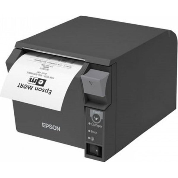 TM-T70II - Stampante Termica Per Ricevute Con Uscita Frontale, 80 Mm, Taglierina, Usb + RS232, Grigio Scuro-image
