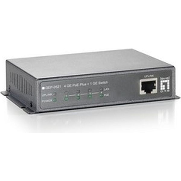 Level One GEP-0521 Switch Levelone 4X Ge GEP-0521 120W 1GE Poe+-image