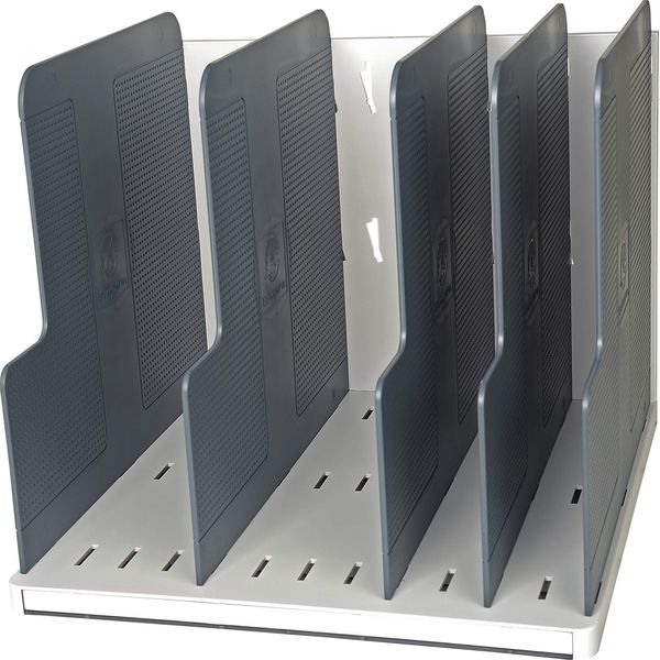 Selezionatore Verticale Modulotop Con 5 Piastre Divisorie - Grigio Chiaro-Grigio Topo-image
